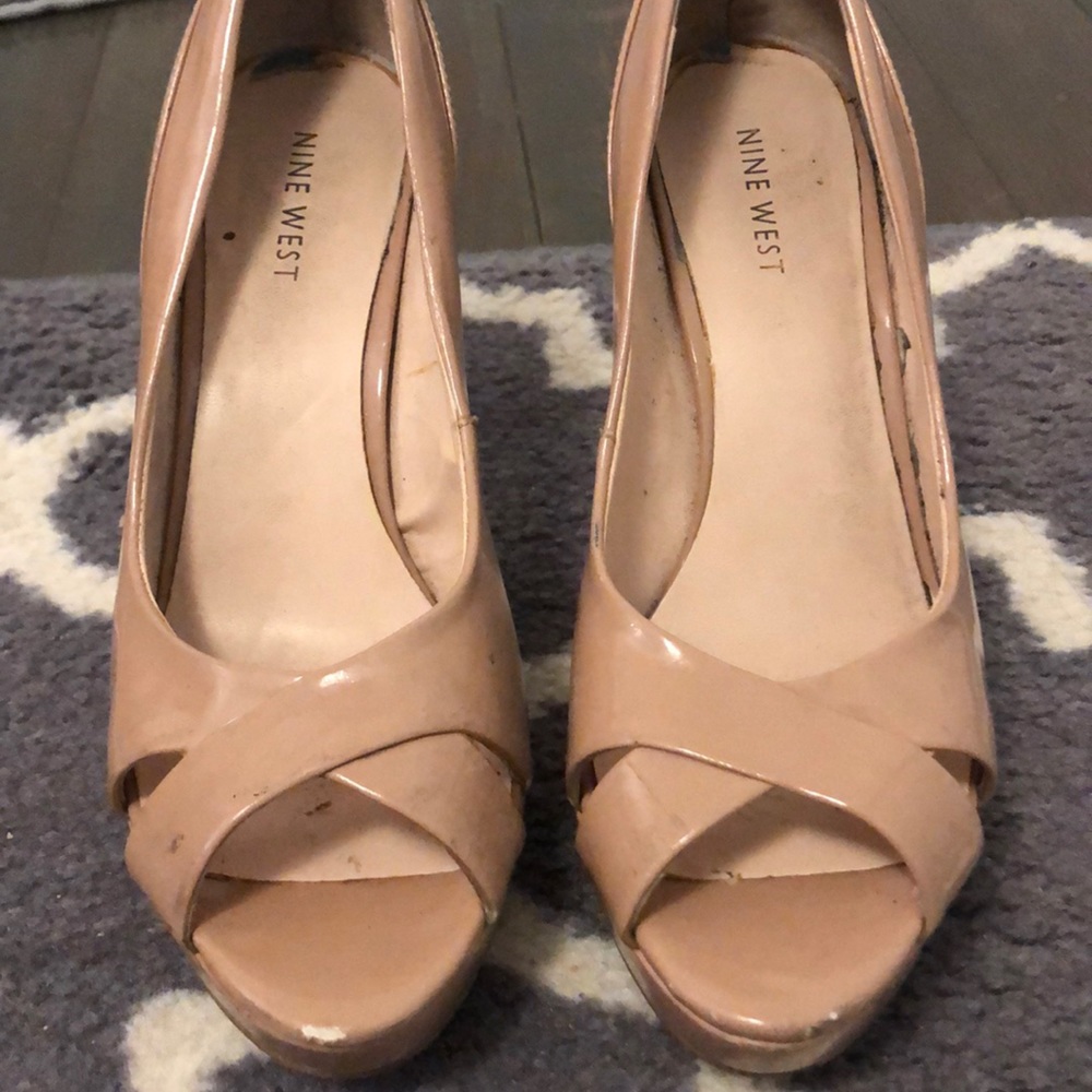 Nine West Nude Heels